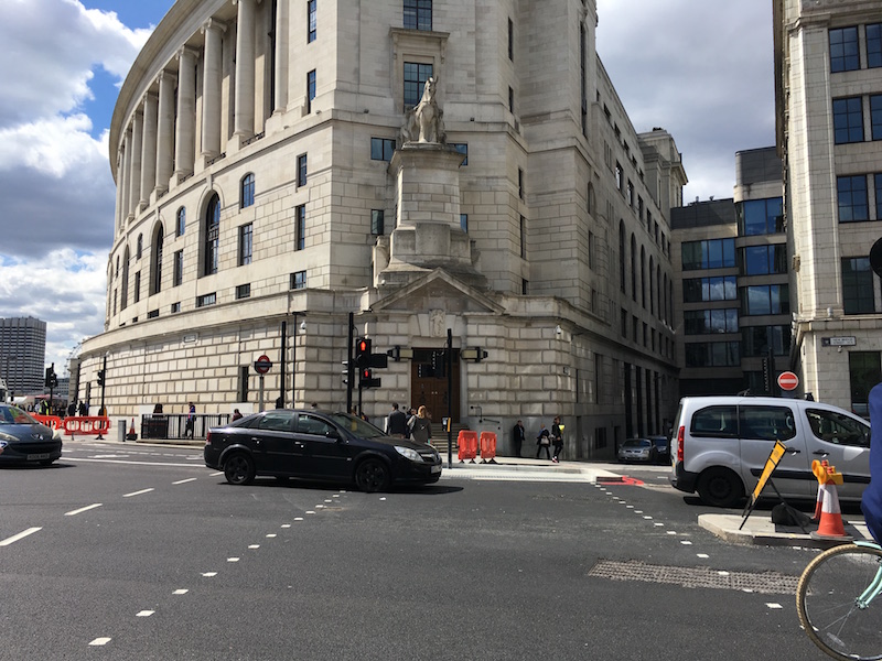 New Bridge Street's new crossing.